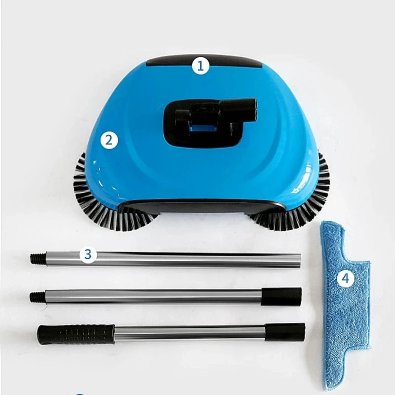 Stainless Steel Hand Push Sweeping Machine, Push Type, Magic Broom, Dustpan Handle, Household Cleaning Package, Sweepe Mop