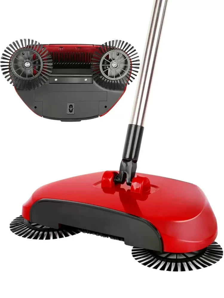 Stainless Steel Hand Push Sweeping Machine, Push Type, Magic Broom, Dustpan Handle, Household Cleaning Package, Sweepe Mop